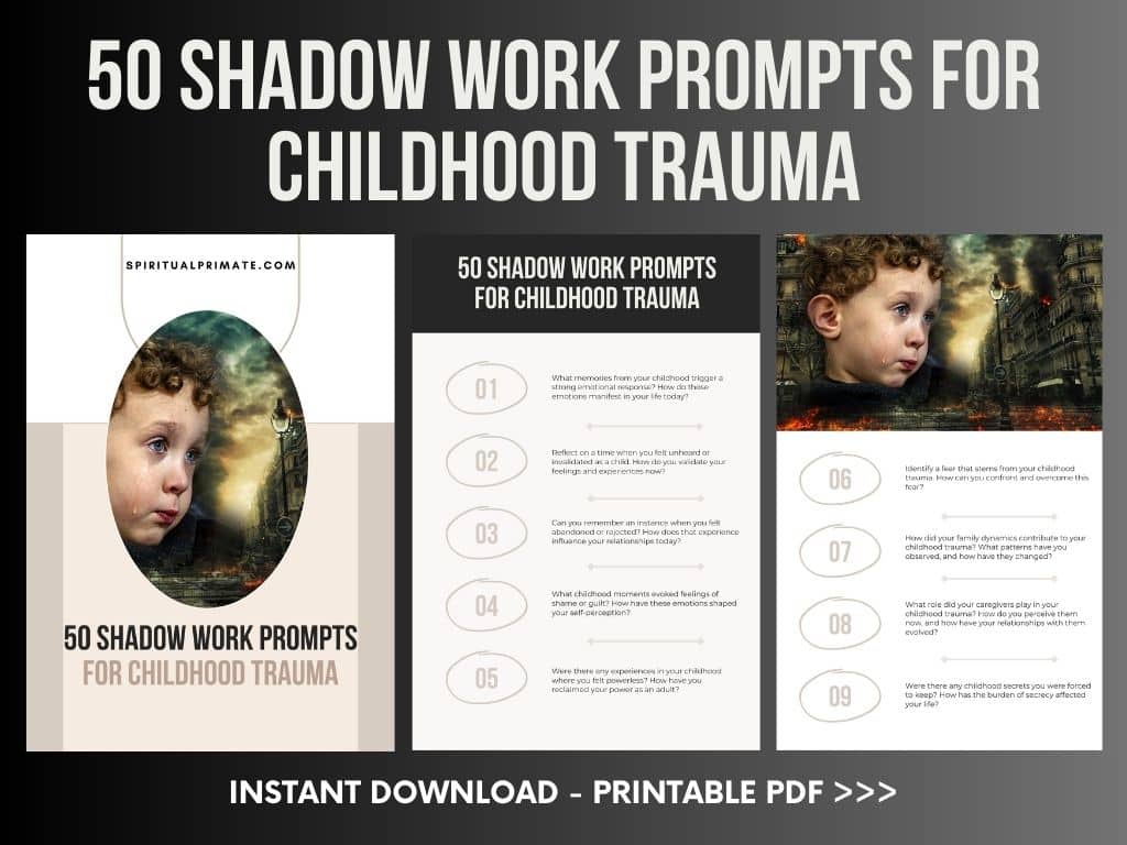 50 Shadow Work Prompts for Childhood Trauma Product Image
