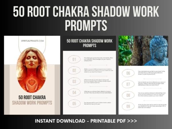 50 Root Chakra Shadow Work Prompts | Printable PDF