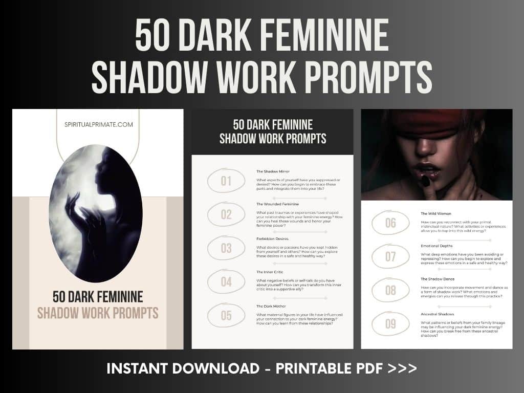 SPSWP004 - 50 Dark Feminine Shadow Work Prompts