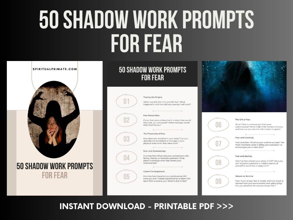 50 Shadow Work Prompts for Fear