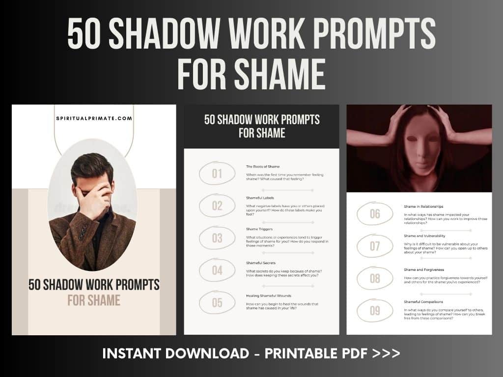 50 Shadow Work Prompts for Shame