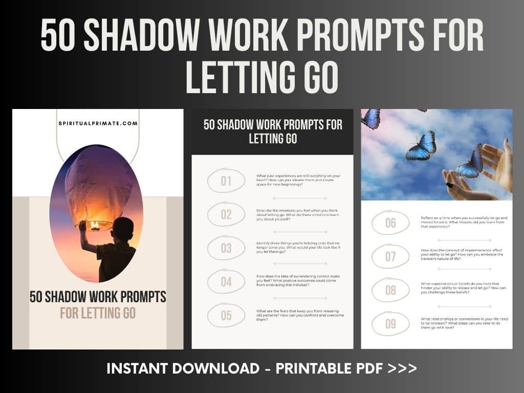 50 Shadow Work Prompts for Letting Go