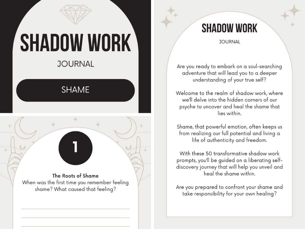 Shadow Work Journal for Healing the Shame Within