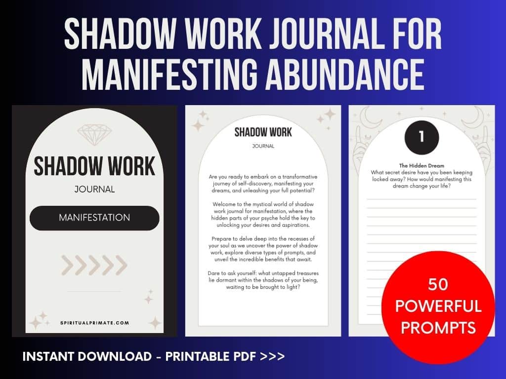 Shadow Work Journal for Manifesting Abundance