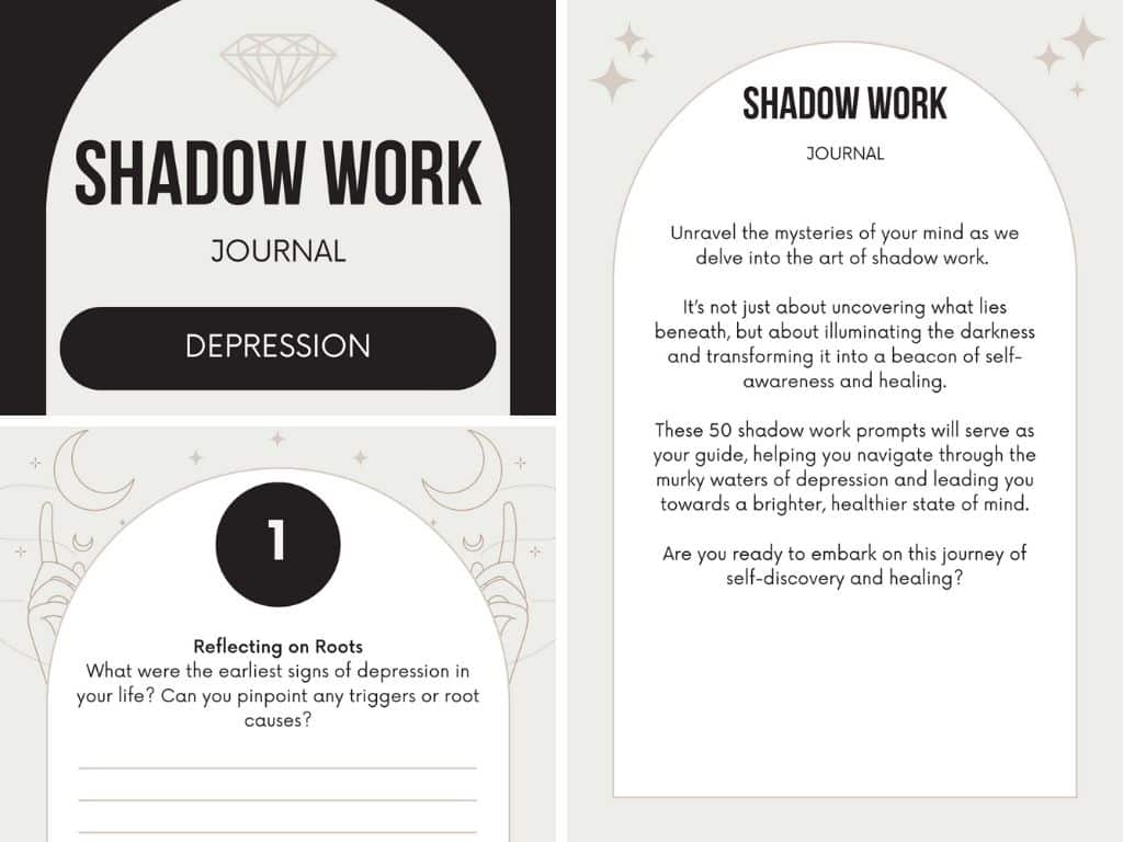 Shadow Work Journal for Overcoming Depression 