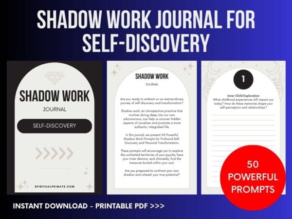 Shadow Work Journal for Self-Discovery and Personal Transformation
