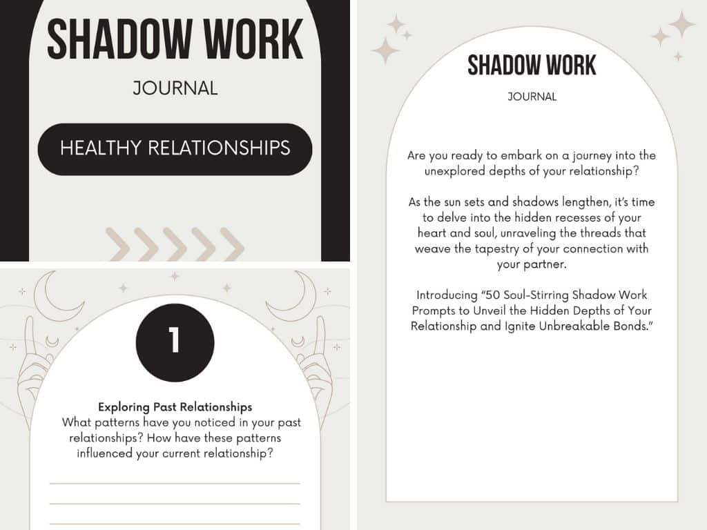 Shadow Work Journal to Build a Healthy Relationship With Your Partner