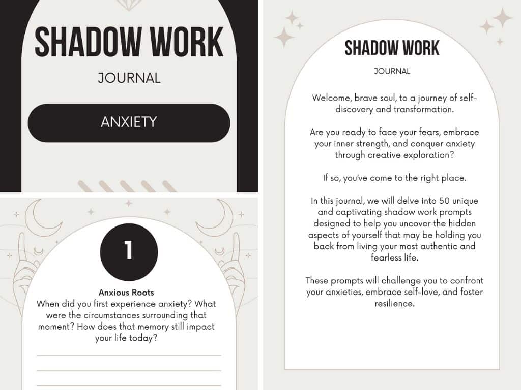 Shadow Work Journal to Conquer Anxiety