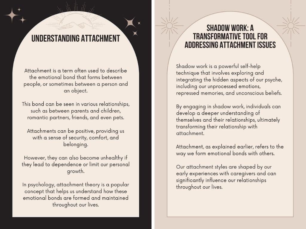 Shadow Work Journal to Transform Your Relationship with Attachment