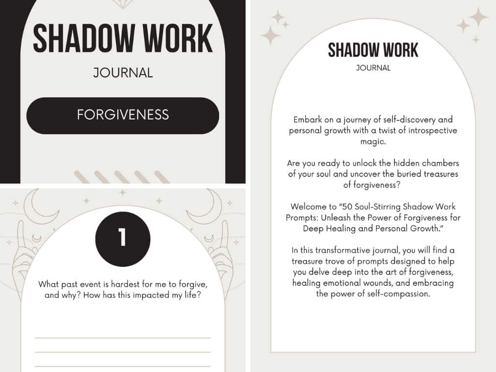 Shadow Work Journal to Unleash the Power of Forgiveness for Personal Growth