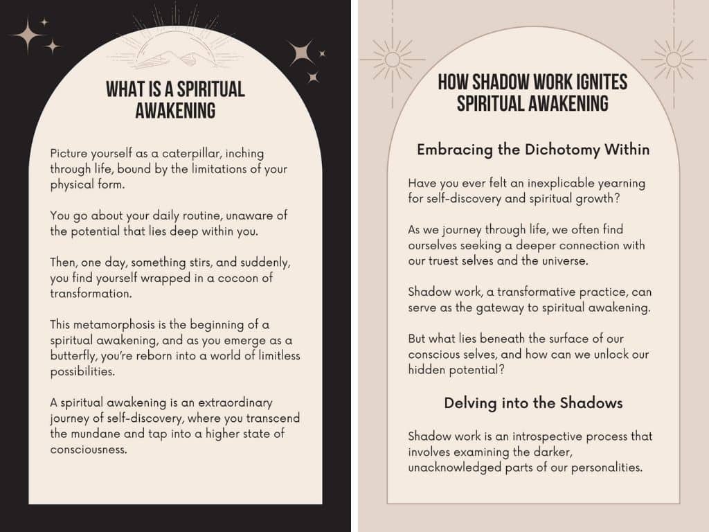 Shadow Work Journal to Unlock Your Spiritual Awakening